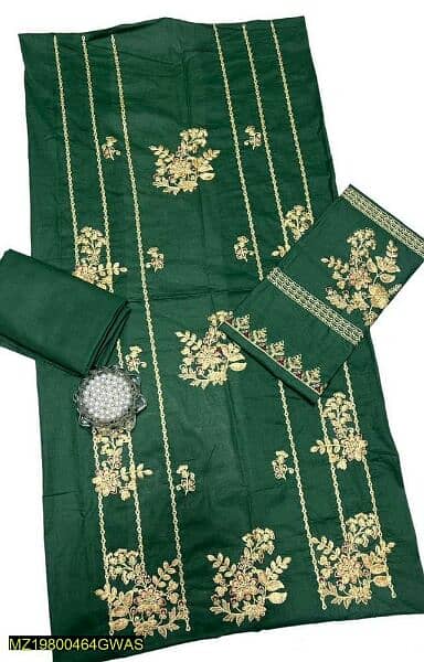 2 Pcs Women's Lawn Embroidered Suit 1