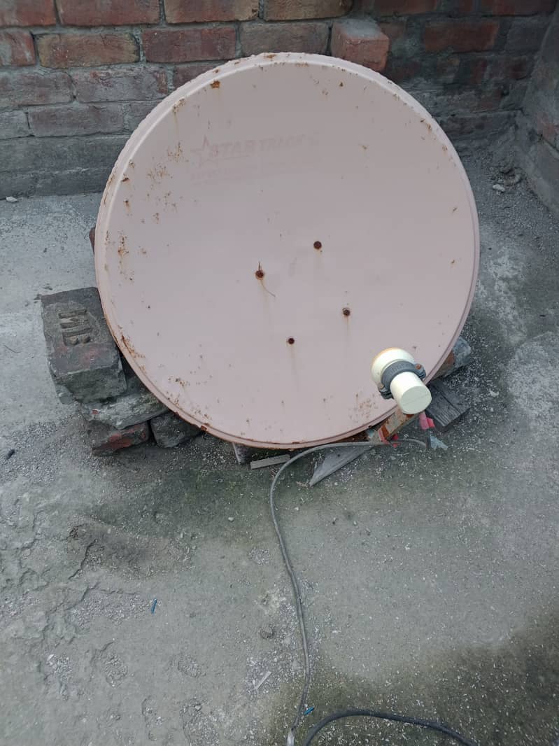 2.5 feet dish antenna for sale call 03064300325 Ku band lnb 2