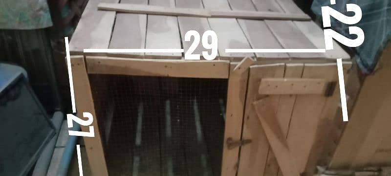 Good condition wooden cage for Birds 1