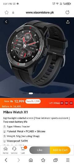 Xiaomi mibro x1 watch