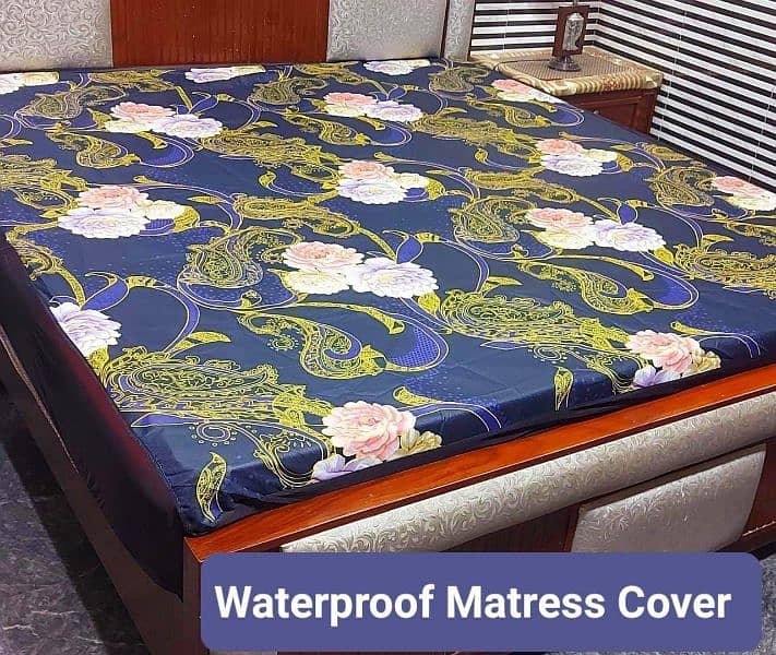 Waterproof Mattress Fitted BedSheet*03017186072 call us for order 18