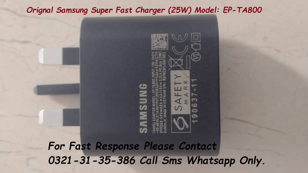 orignal samsung super fast charger 25w 1