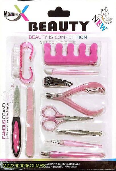 manicure and pedicure kit set of 11 0