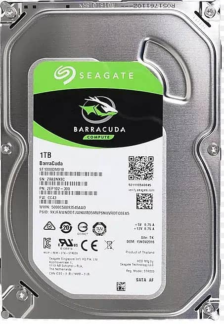 Hard Disk Drive WD, Seagate, Barracuda  New 500GB/1TB 2