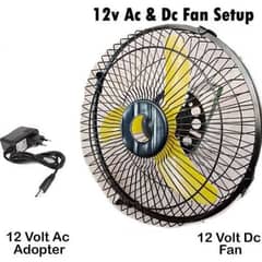 12V DC fan with adapter 14-16 inch (very low power consumption)