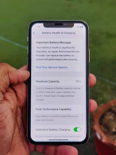 iPhone Xs PTA Approved 64 Gb Good Condition Battery Service 76% 10