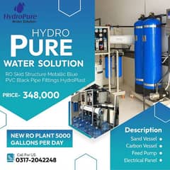 RO Plant 5000 Gallons PerDay Water Plant Without Membrane 0317-2042248