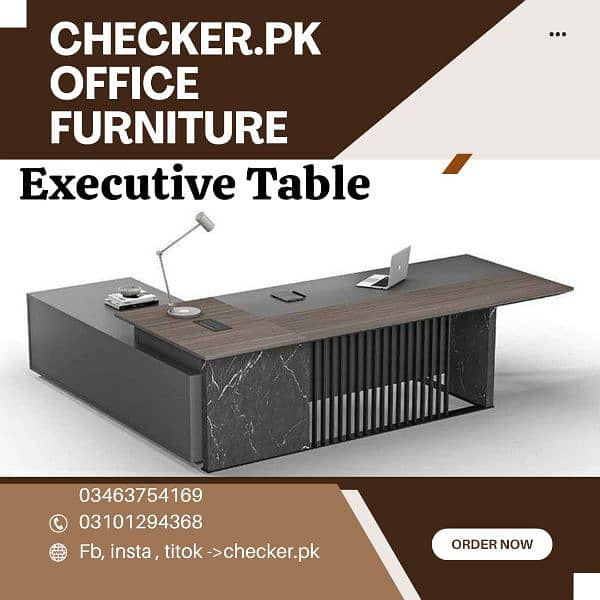 Executive table, workstation, cubicals, Office furniture chair avl 12