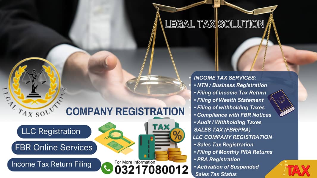 llc company registration/company registration/FBR Online Services/NTN 0