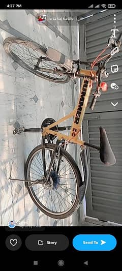 Bicycle is for sell with gear box