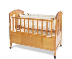 Baby cot with jhula for new born