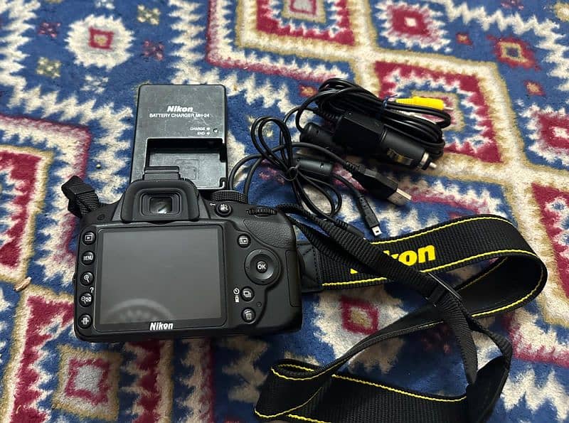 Nikon D-3200, 18-55 VR-KIT DSLR Camera with Extra 55-200m Lense 0