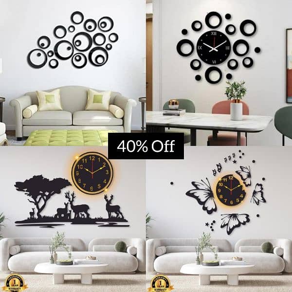 Beautiful Trendy Wall Clocks+ Home decorations 2