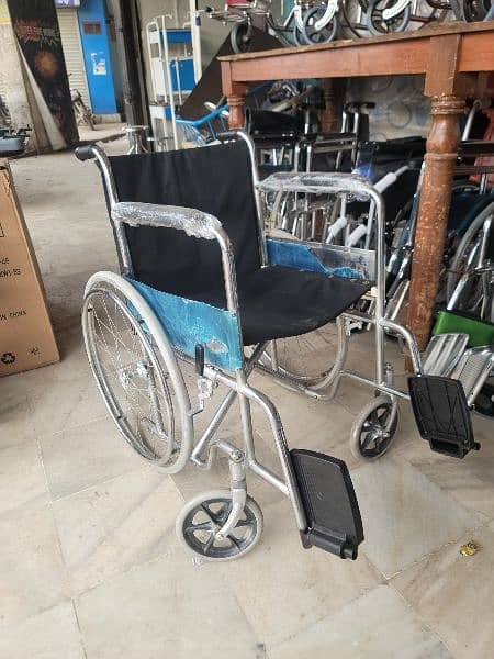 wheelchair used foldable pvc upholestry 8" front&24" rear wheel 0