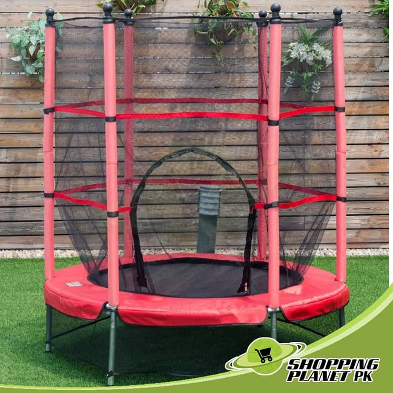 Trampoline | Jumping Pad | Round Trampoline | jumper | With safety net 2