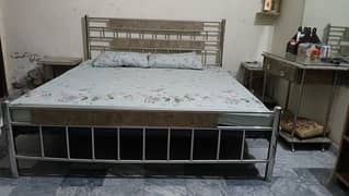 steel bed two side table with out foum