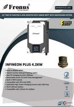 Fronus 4.2kw pv 5000 inverter no warranty Only 95,000 all is ok