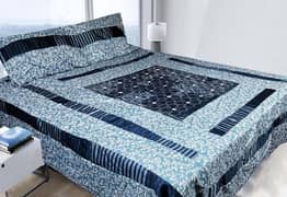 3pcs cotton sotton frill Double bedsheet