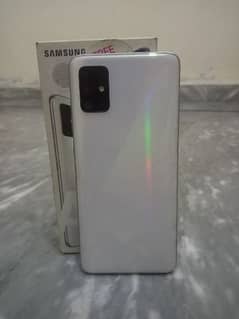 Samsung A51 6/128 with box minor glass break fingerprint Ok Pta approv