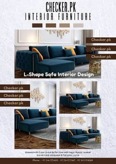 L-shape sofa branded