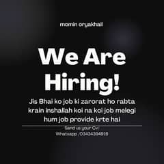 we provide job for people.