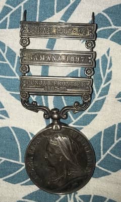 Antique Medal Tirah, Samana and Punjab Frontier 1897
