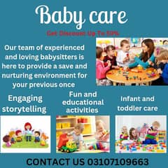 baby sitting service  provide in gulbahar housing society lahore