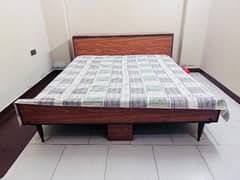 Solid wooden bed