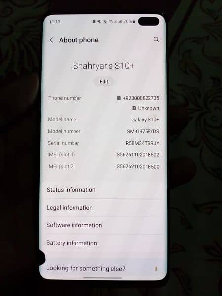 Samsung s10 plus 8/128 dual sim official pta with box 1