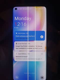 Oneplus 8. . . 8GB-128GB. . . 2 Line ls Appeared on Screen After update