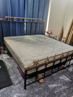 IRON Bed with 2 side tables.