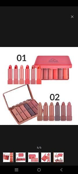 All brands lipstick are available. 5