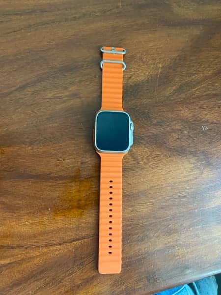 X8 ultra Smart watch with two straps black and orange for sale in 7500 1