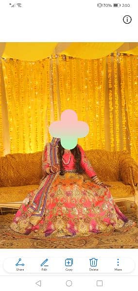 mehndi bridal dress 1