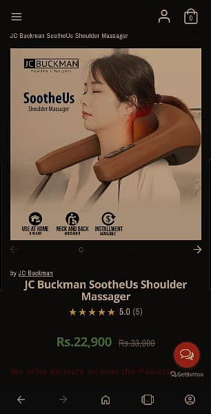 JC Buckman SootheUs Shoulder Massager 0