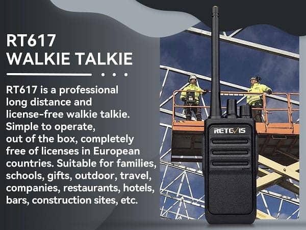 Retevis RT617 Walkie Talkies, PMR446 Walkie Talkies for Adults 4