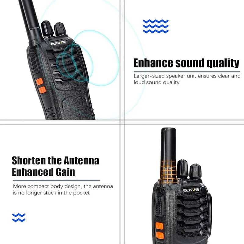 Retevis RT617 Walkie Talkies, PMR446 Walkie Talkies for Adults 5