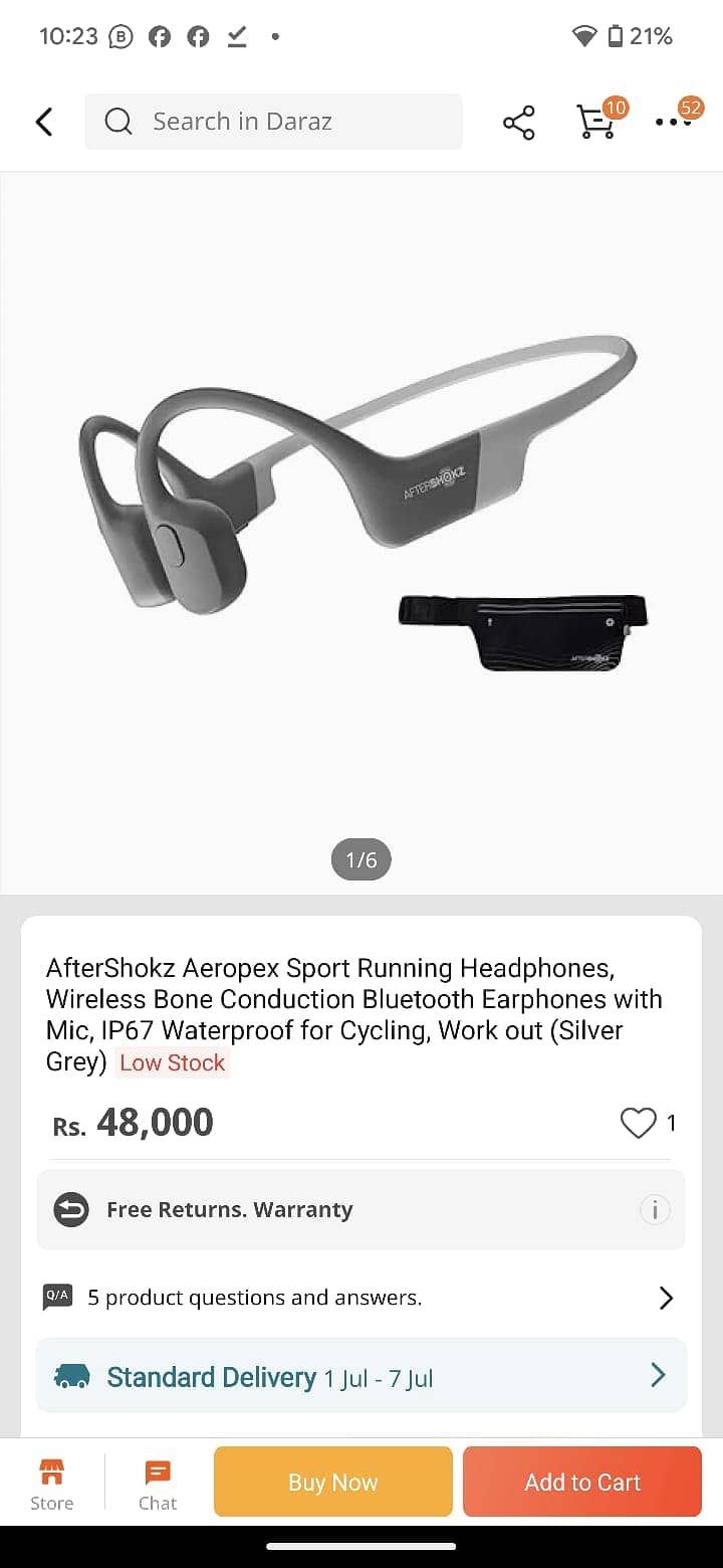 Aftershokz Aeropex (Rebranded as Shokz OpenRun) - Open-Ear Bluetooth 6