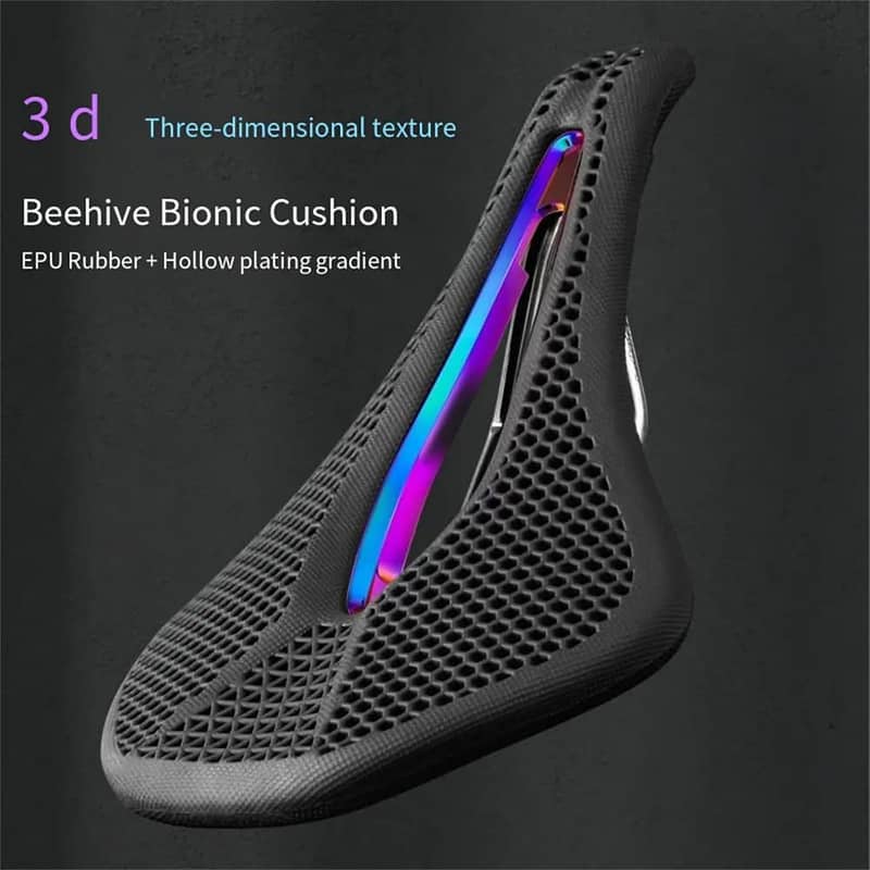 Promend 3D Printed Bicycle Saddle Ultralight Honeycomb Hollow MTB Roa 1