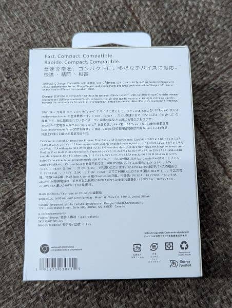 Google Pixel Original 30W Charger 6 Pro, 7 Pro, 8 Pro  0320- 94-04-817 4