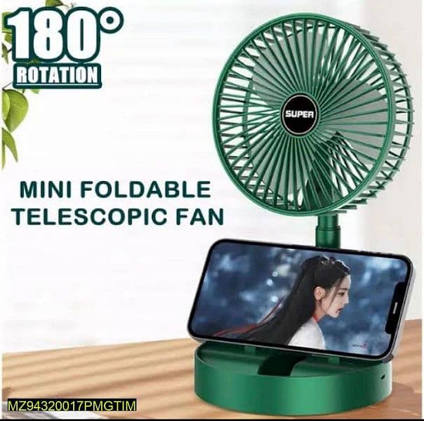 portabal Rechargeable fan phone No (03039263540)coler green 2