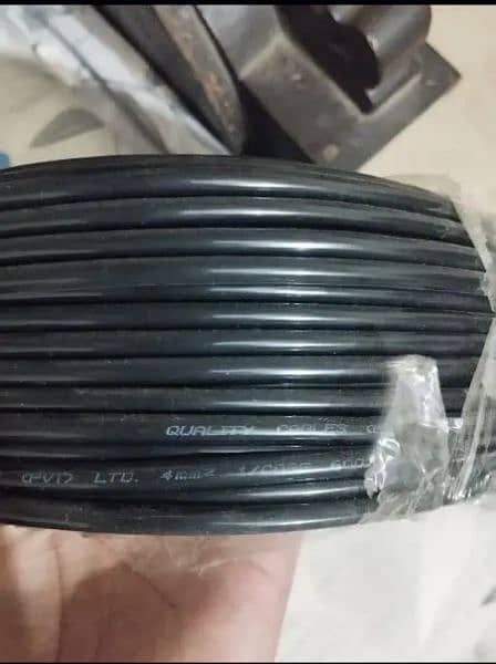 4mm DC Solar Quality cable, One Packed Coil and second is loose coil 1