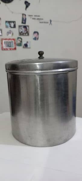 Vintage Aluminum Sugar Canister 8