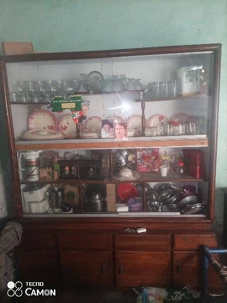 wooden showcase for sale 0