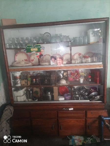 wooden showcase for sale 2