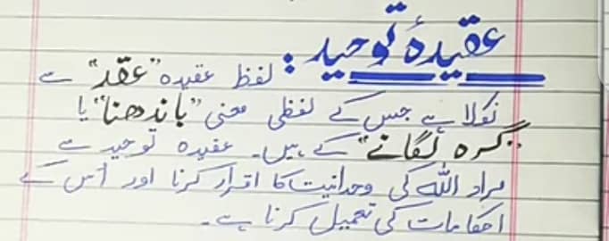 I can write Urdu assignment 2