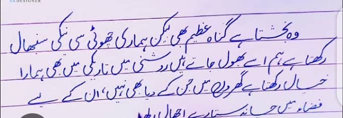 I can write Urdu assignment 15
