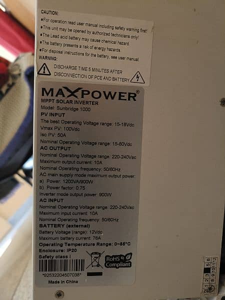Max power sun bridge 1000 2
