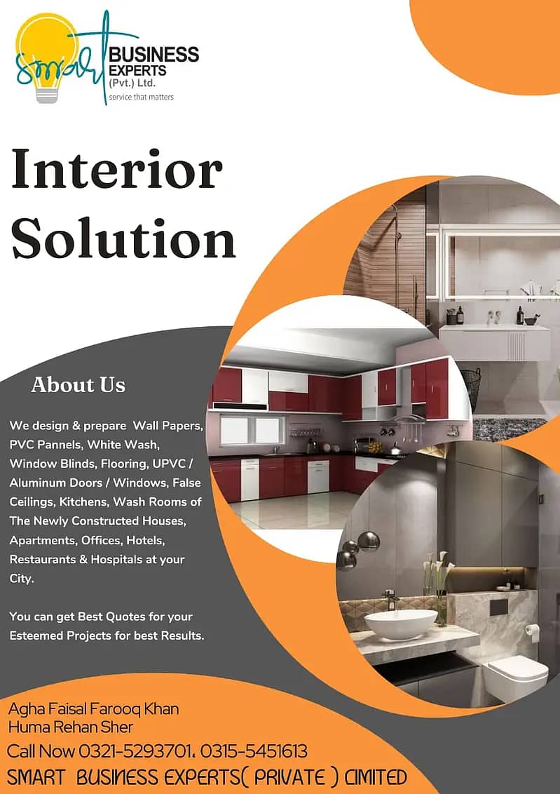 Renovation and Interior Designing Services/Construction 1