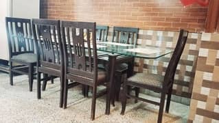 dining table with 6 chairs for sale